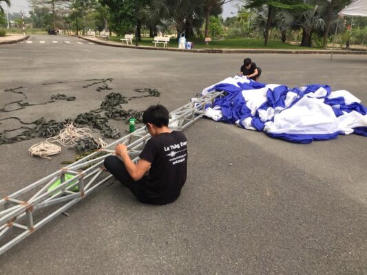 Cho thuê dù tròn 15m tại Công Viên Đường Số 9 Linh Xuân TPHCM